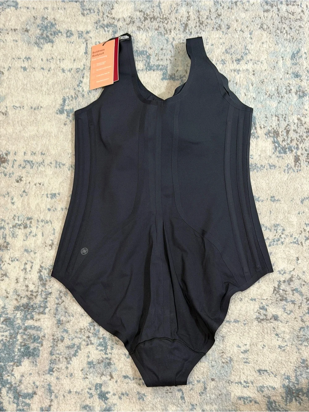 Honeylove Womens Boldness Bodysuit Sz Medium Jet Black Shaping Boned Shapewear